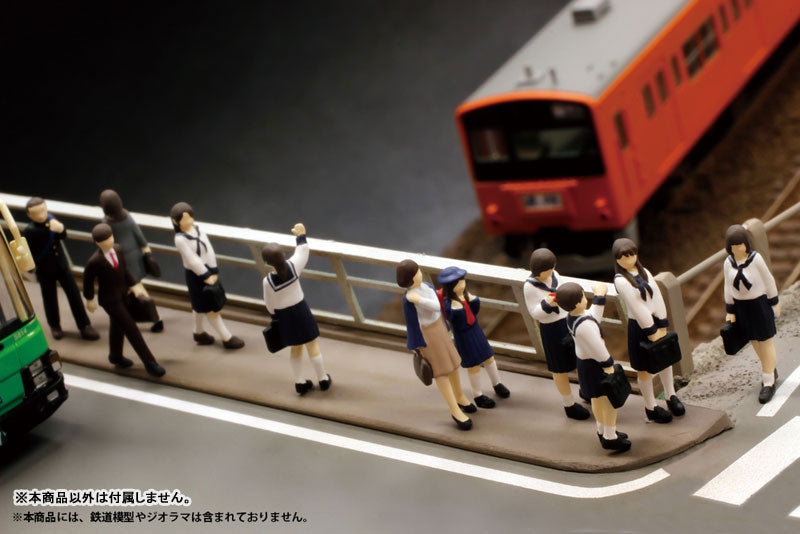 1/80 Super Mini Figure6 Bus Stop from that Day Set