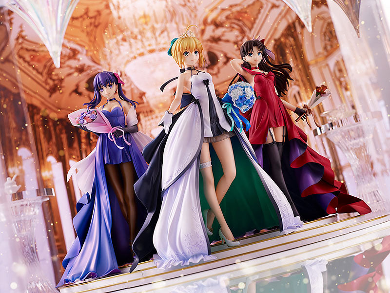Fate/Stay Night - Saber - Matou Sakura - Rin Tohsaka - 1/7 - 15th Celebration Dress Ver.  - Set of 3 Figures (Good Smile Company)