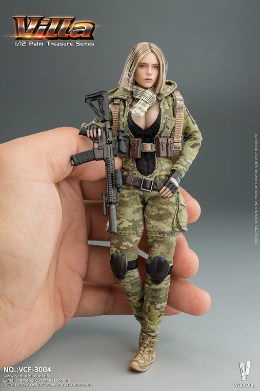 1/12 Palm Treasure Series MC Camouflage Woman Soldier Villa