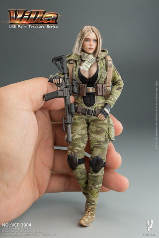 1/12 Palm Treasure Series MC Camouflage Woman Soldier Villa