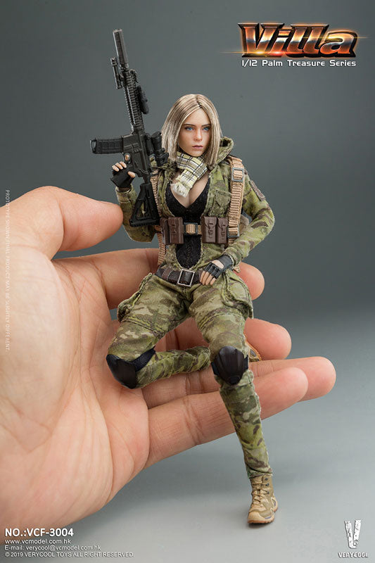 1/12 Palm Treasure Series MC Camouflage Woman Soldier Villa