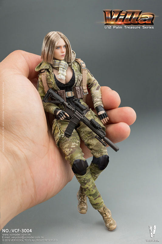 1/12 Palm Treasure Series MC Camouflage Woman Soldier Villa