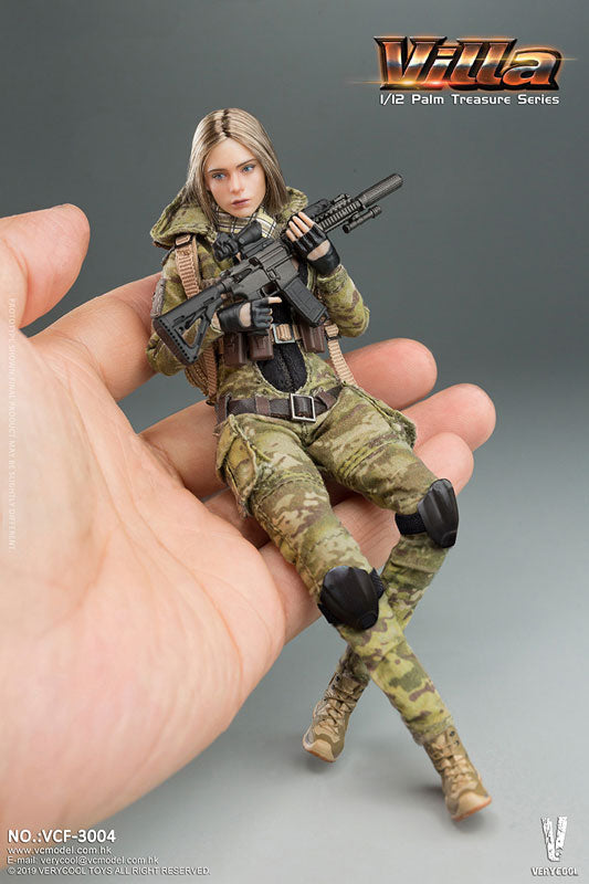 1/12 Palm Treasure Series MC Camouflage Woman Soldier Villa