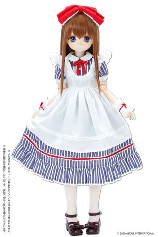 1/3 Scale 50 Yumemiru Shoujo no Alice Dress Set Blue Stripe (DOLL ACCESSORY)