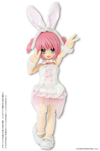 Picco Neemo Wear 1/12 Happy*Bunny Dress Set White x Pink (DOLL ACCESSORY)