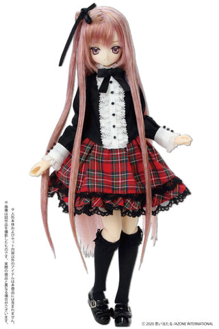 1/6 Pure Neemo PNS Ojou-sama Frill Tiered Skirt II Red Checkered (DOLL ACCESSORY)