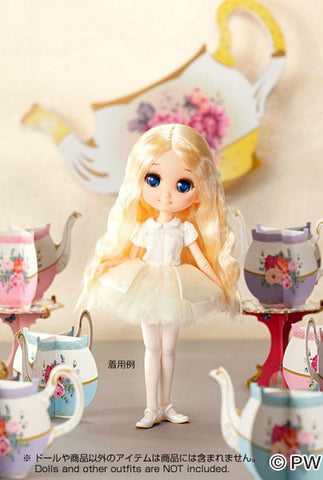 7-8Inch PetWORKs Hair Salon Web Wig Parted in the Middle, Pale Blonde (DOLL ACCESSORY)