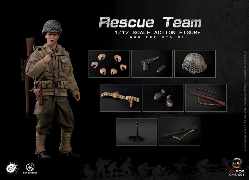 1/12 WWII US Rescue Squad Sniper