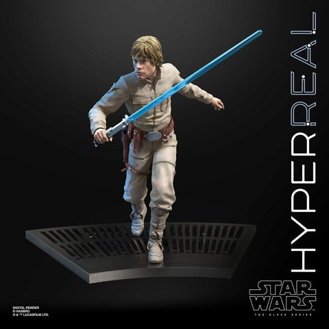 Star Wars/ Black 8 Inch Hyper Real Action Figure: Luke Skywalker Empire Strikes Back ver