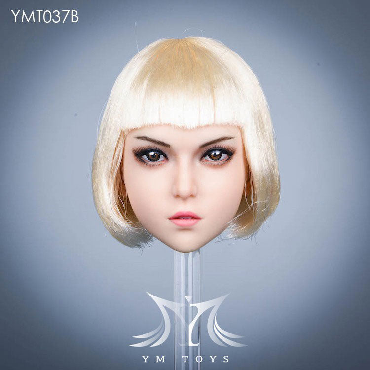 YMTOYS YMT037B 1/6 Female Head Carving Fit 12'' Female