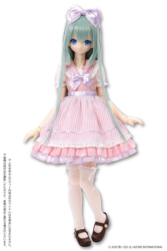 1/3 Scale 45 Sweet Sailor One-piece Dress Set Pink x Lavender Ribbon (DOLL ACCESSORY)