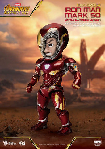 Egg Attack Action Avengers: Infinity War Iron Man Mark. 50 Battle Damage Ver.