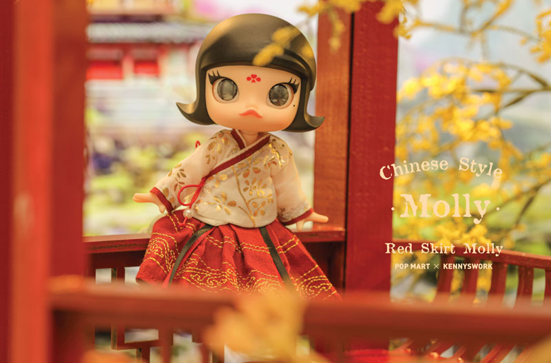 MOLLY Chinese Style Red Skirt BJD (Ball-joint Doll)