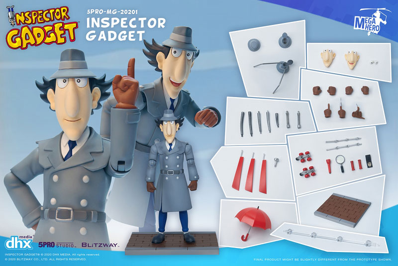 Mega Hero Series / INSPECTOR GADGET: Inspector Gadget 1/12 Action Figure