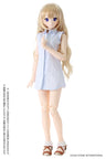 1/3 Scale 50 Sleeveless Shirt One-piece Dress Light Blue Stripes (DOLL ACCESSORY)