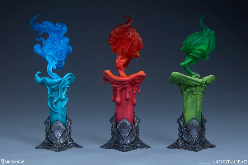 "Court of the Dead" Statue Lighter Side of the Darkness/Function Candle