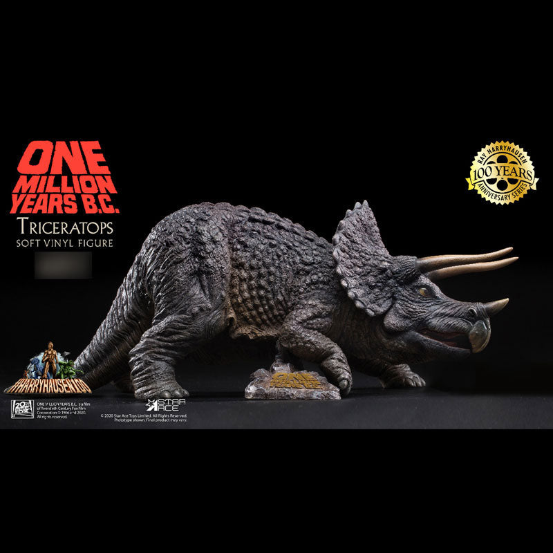 "One Million Years B.C." Triceratops Soft Vinyl Figure