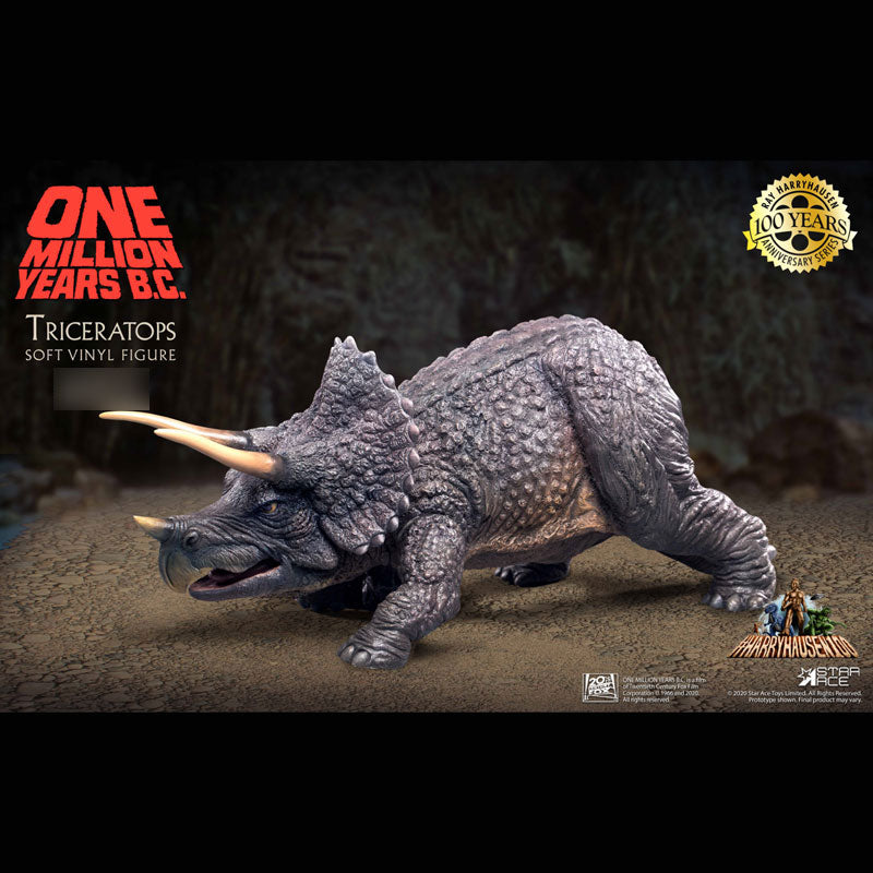 "One Million Years B.C." Triceratops Soft Vinyl Figure