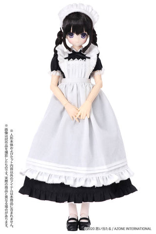 Pure Neemo Wear 1/6 PNS Classical Long Maid Outfit (Short Sleeves) Set Black (DOLL ACCESSORY)