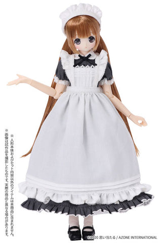 Pure Neemo Wear 1/6 PNS Classical Long Maid Outfit (Short Sleeves) Set Gray (DOLL ACCESSORY)