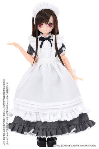Picco Neemo Wear 1/12 Classical Long Maid Outfit (Short Sleeve) Set Gray (DOLL ACCESSORY)
