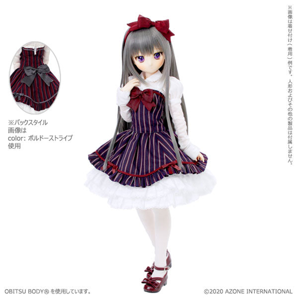 1/3 Scale 50 Red Bird Kanon Dress Set Navy Stripes (DOLL ACCESSORY)