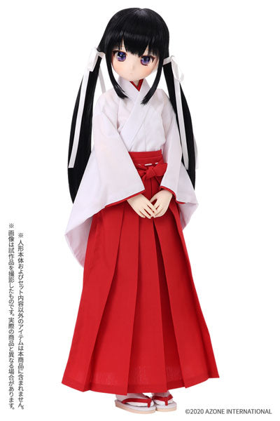 1/3 Scale 45 Long Length Shrine Maiden Outfit Set White x Red (DOLL ACCESSORY)