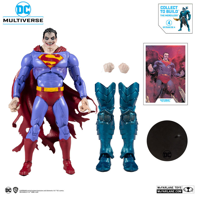 "DC Comics" DC Multiverse 7 Inch, Action Figure #022 Superman (Infected Ver.)