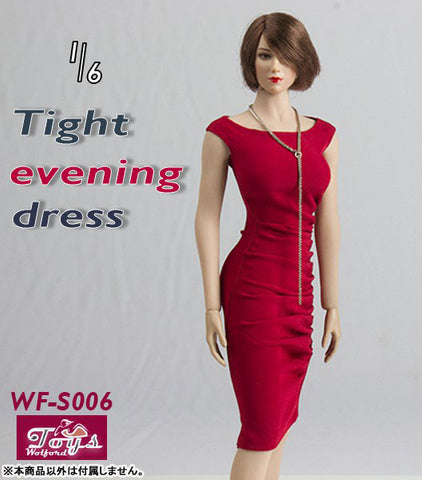 1/6 Sexy Tight Evening Dress Set B (DOLL ACCESSORY)