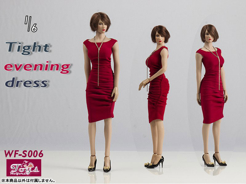 1/6 Sexy Tight Evening Dress Set B (DOLL ACCESSORY)