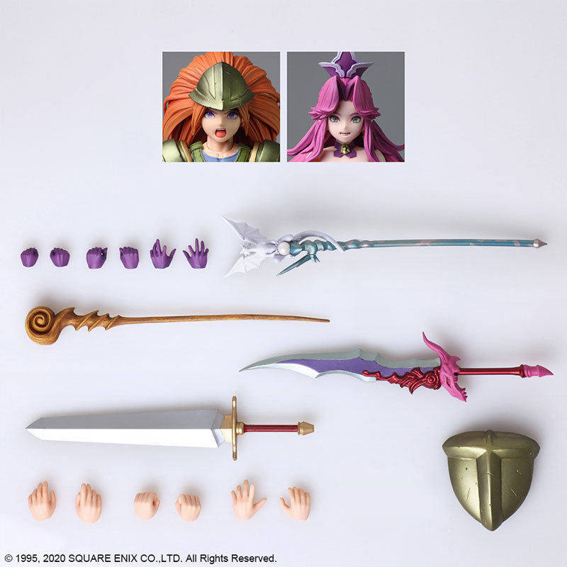 Square deals Enix Trials of Mana: Hawkeye & Riesz Bring Arts Action Figure Set, Multic