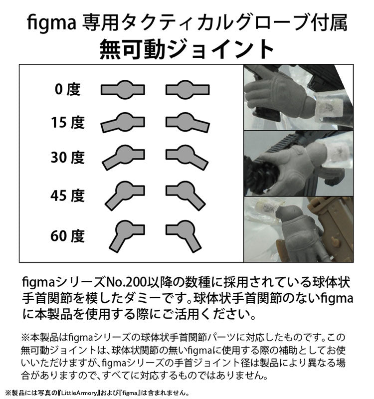 Figma - Little Armory OP05 Tactical Gloves - 1/12 - Mas Grey (Tomytec)