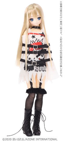 Pure Neemo Wear 1/6 PNS Punk*Banbi!! Ghost One-piece Dress set White x Black (DOLL ACCESSORY)