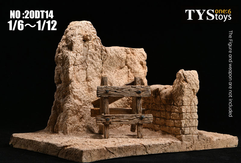 Ruins Wall Diorama for 1/6-1/12 Scale