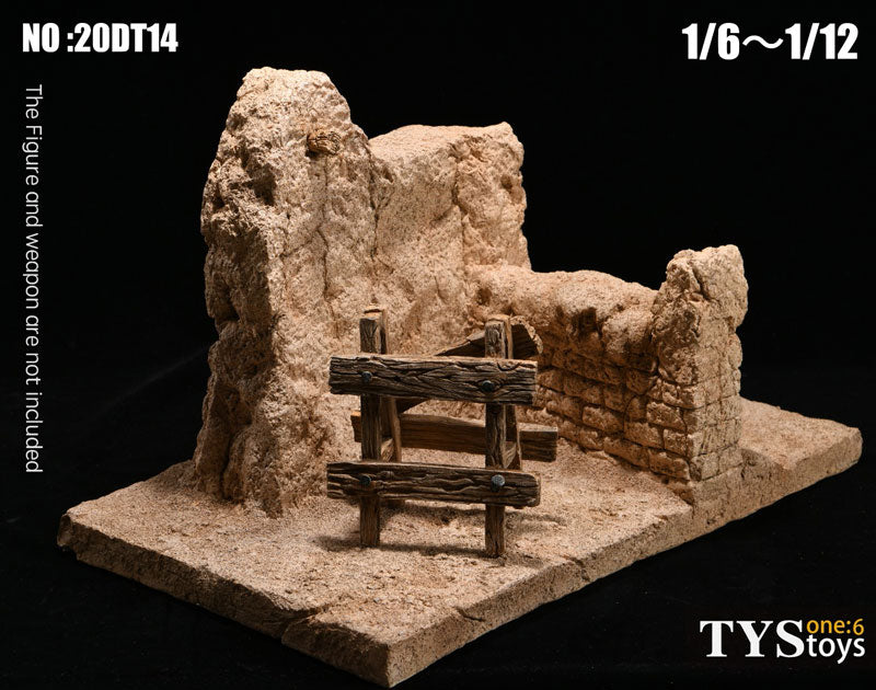 Ruins Wall Diorama for 1/6-1/12 Scale