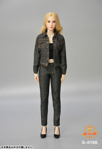 1/6 Ladies' Denim Set Up A (DOLL ACCESSORY)