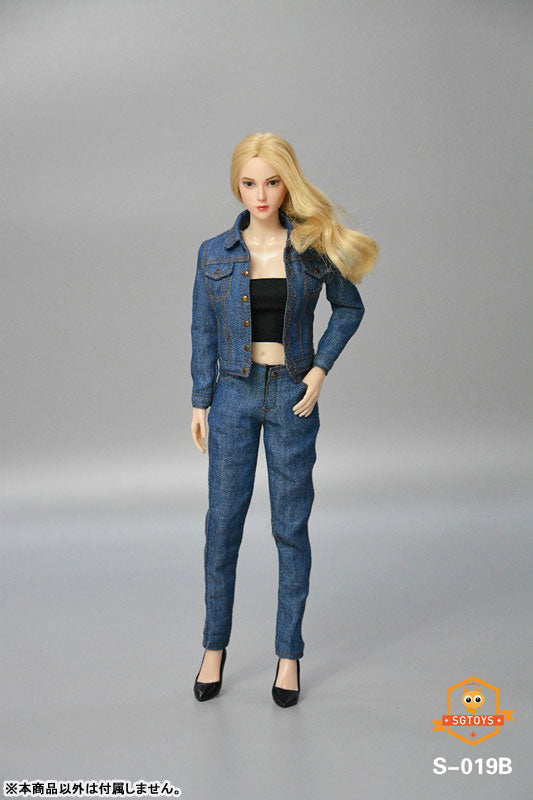 1/6 Ladies' Denim Set Up B (DOLL ACCESSORY)