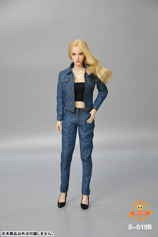 1/6 Ladies' Denim Set Up B (DOLL ACCESSORY)