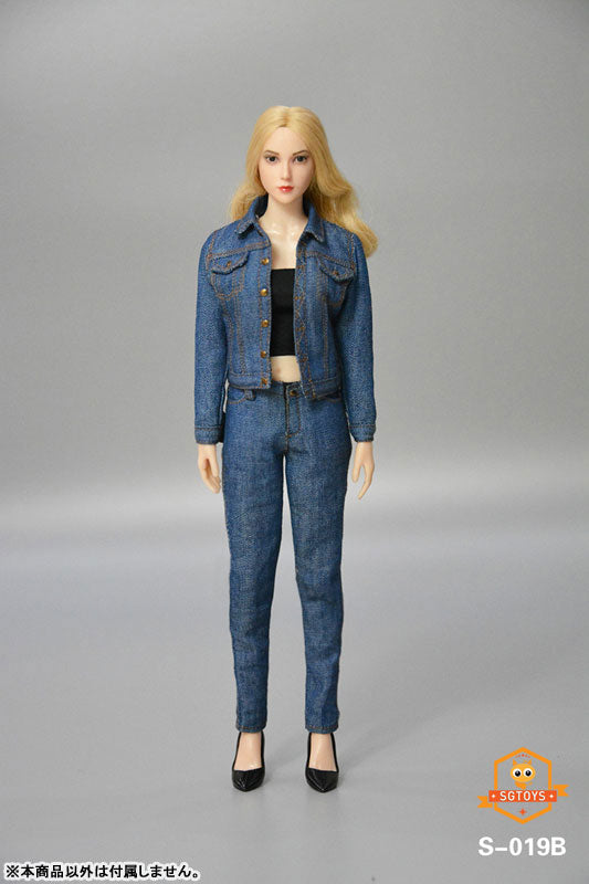 1/6 Ladies' Denim Set Up B (DOLL ACCESSORY)