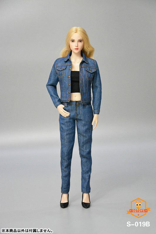 1/6 Ladies' Denim Set Up B (DOLL ACCESSORY)