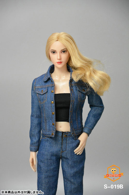 1/6 Ladies' Denim Set Up B (DOLL ACCESSORY)