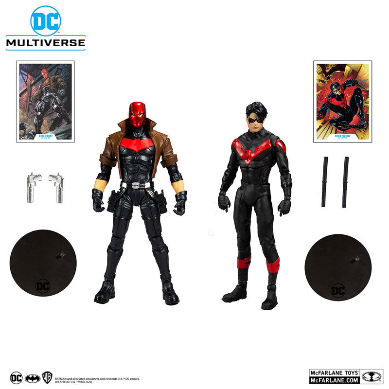 DC Multiverse Mcfarlane Nightwing and 2024 Red Hood