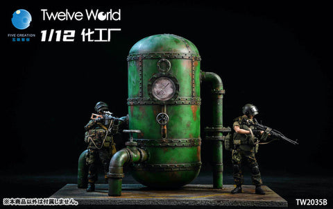 1/12 Abandoned Factory Tank Diorama B