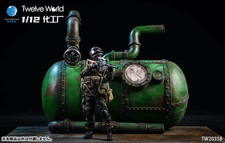 1/12 Abandoned Factory Tank Diorama B