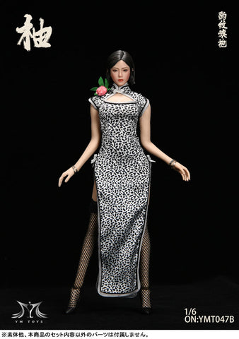 1/6 Leopard Print China Dress & Head Set B