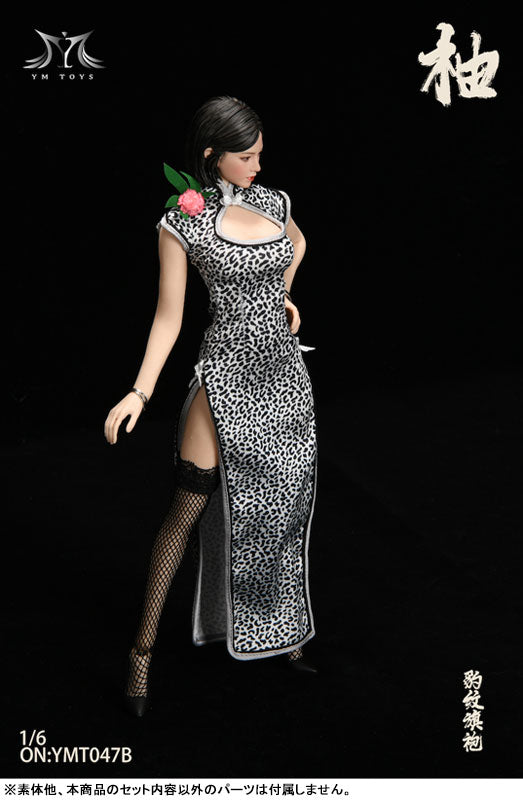 1/6 Leopard Print China Dress & Head Set B