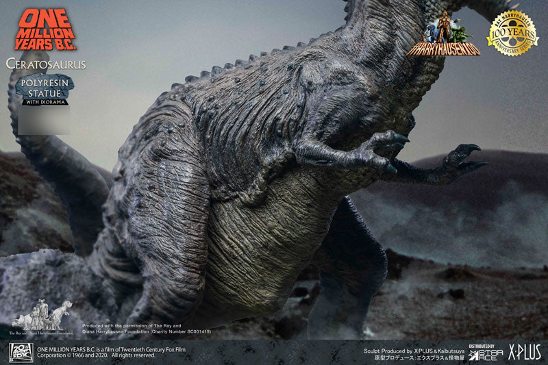 "One Million Years B.C." Ceratosaurus Statue