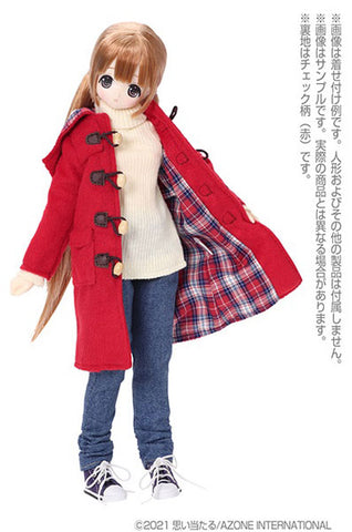 1/6 Pure Neemo Wear PNM Long Double Coat Red (DOLL ACCESSORY)