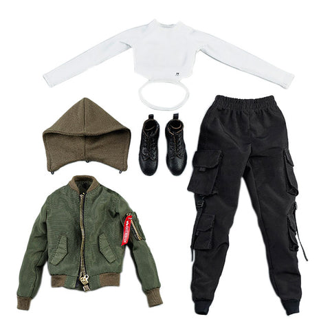 1/6 Female Outfit Trend Casual Set B (DOLL ACCESSORY)