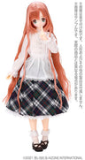 Pure Neemo Wear 1/6 Sunbeam Forest Clothing Shop PNM Innocent Forest Long Skirt Green x White Checker (DOLL ACCESSORY)